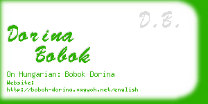 dorina bobok business card